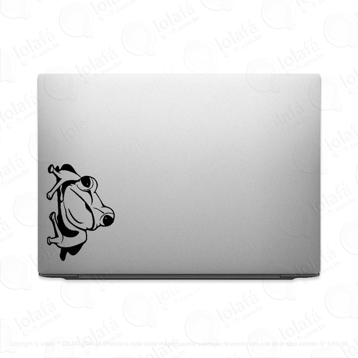 Adesivo Para Notebook Sapo Lateral Natureza Animal Mod:2146