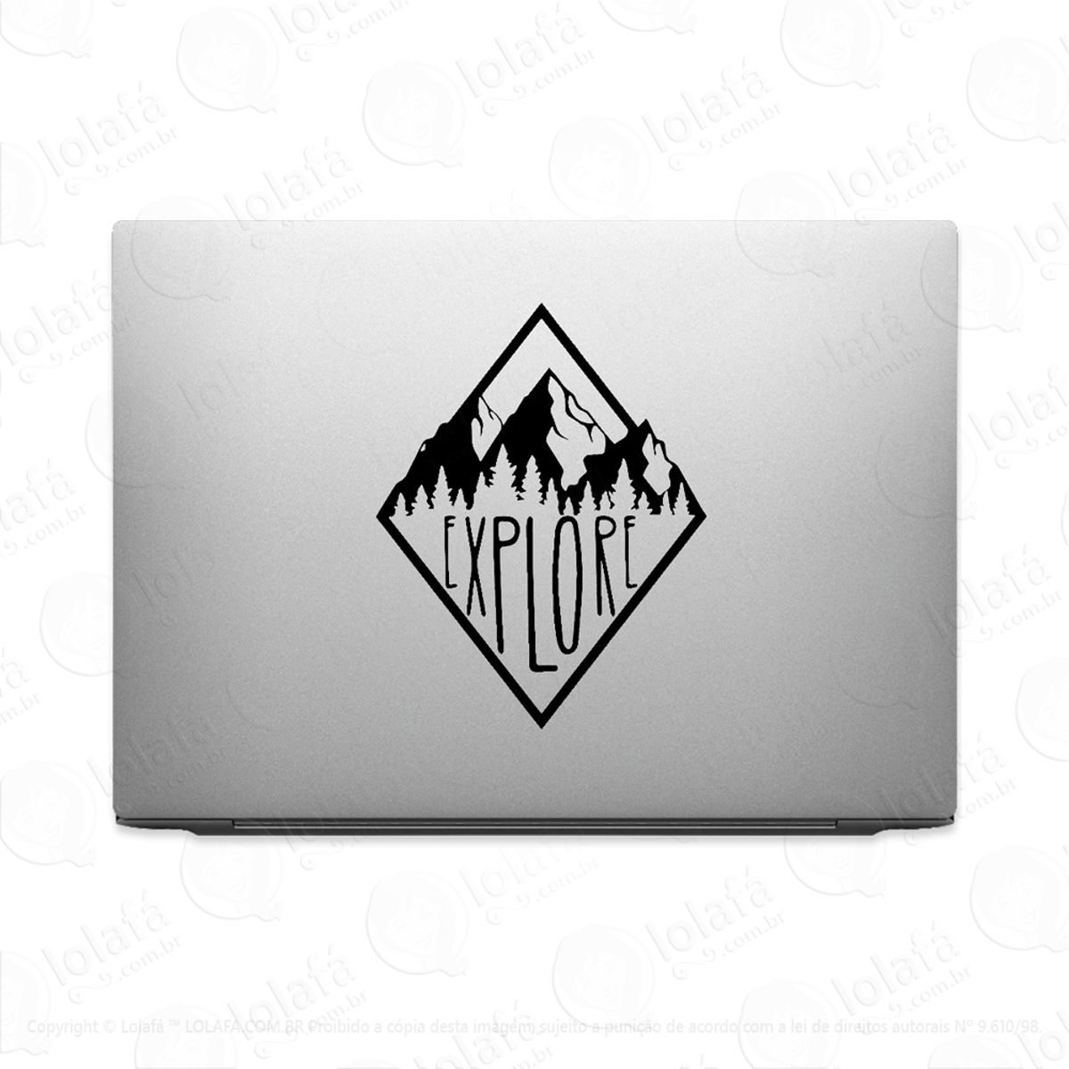 Adesivo Tablet Notebook Pc Viagem Explore O Mundo Mod:2152