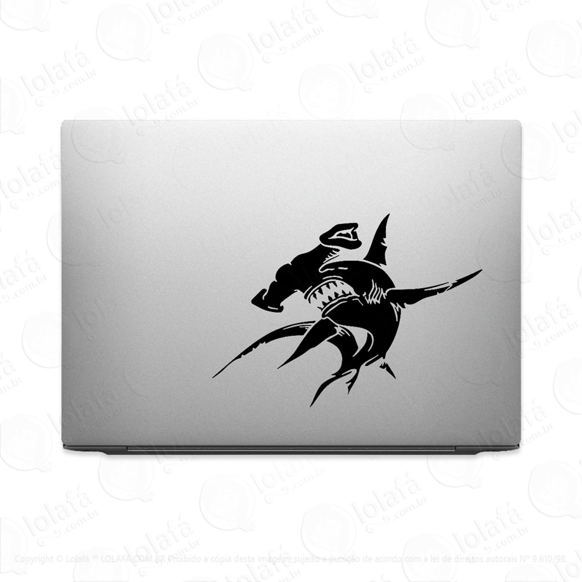 Adesivo Tablet Notebook Pc Tubarão Martelo Mod:2153