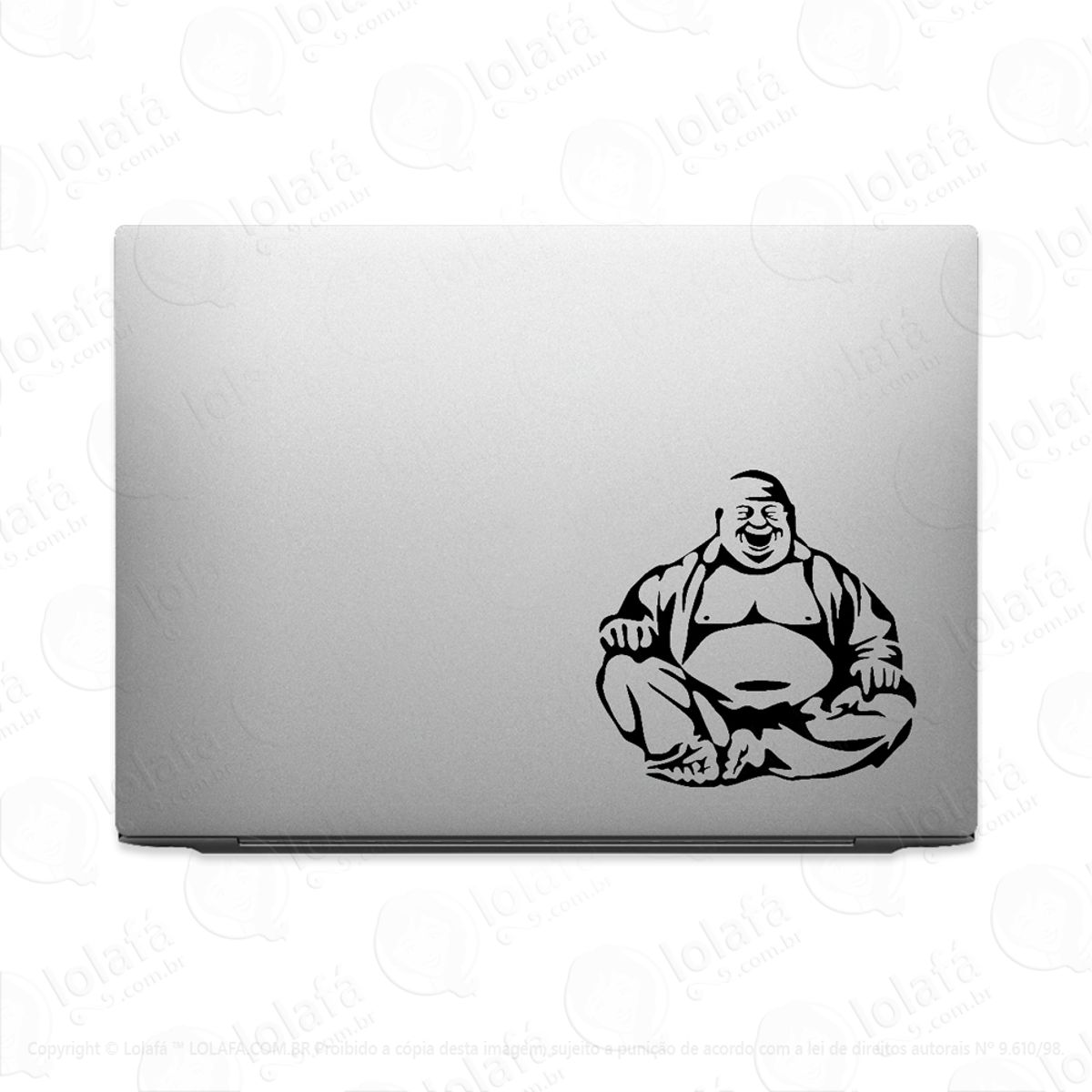 Adesivo Para Notebook Buda Sorridente Mod:2160