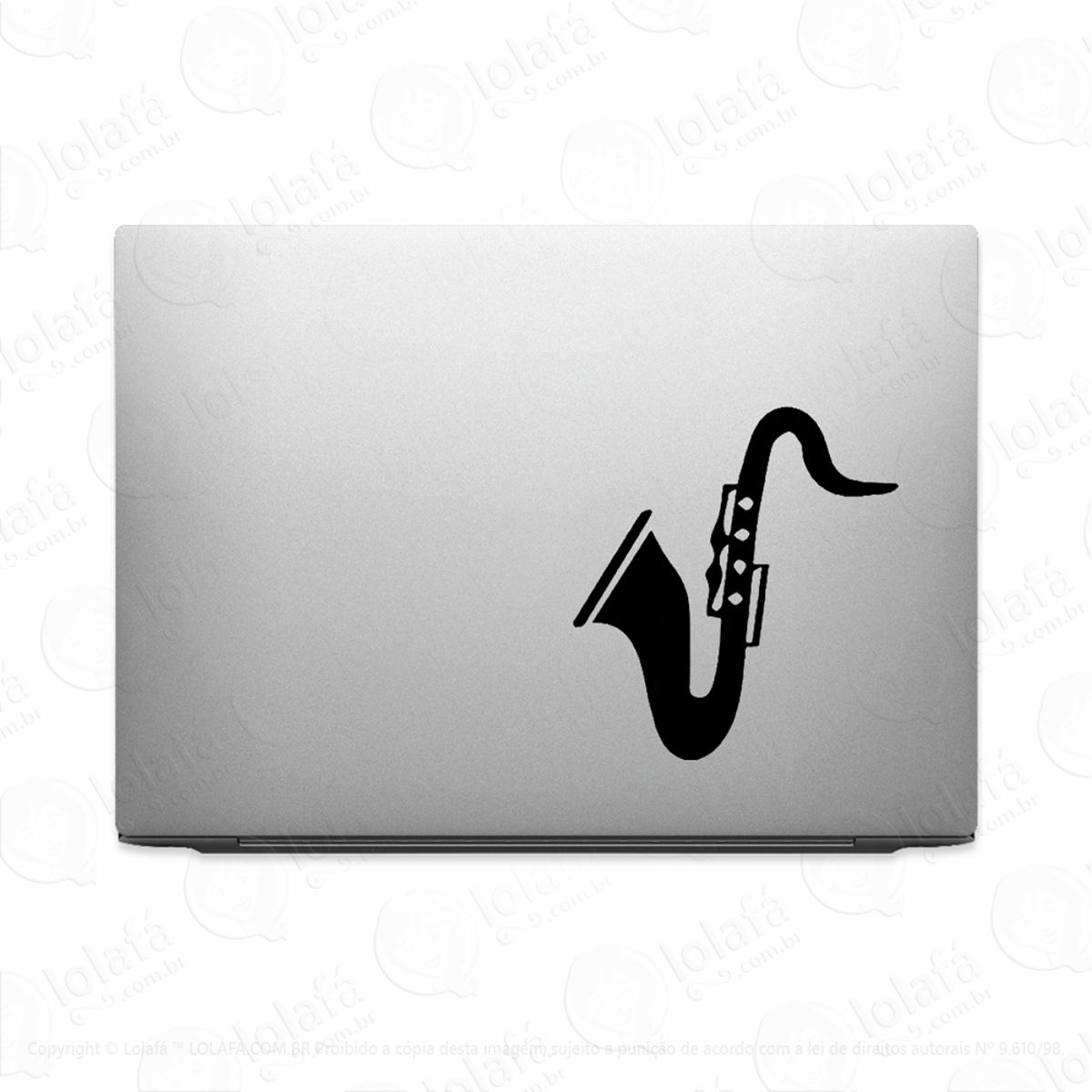 Adesivo Para Notebook Saxofone Instrumento Musical Mod:2162