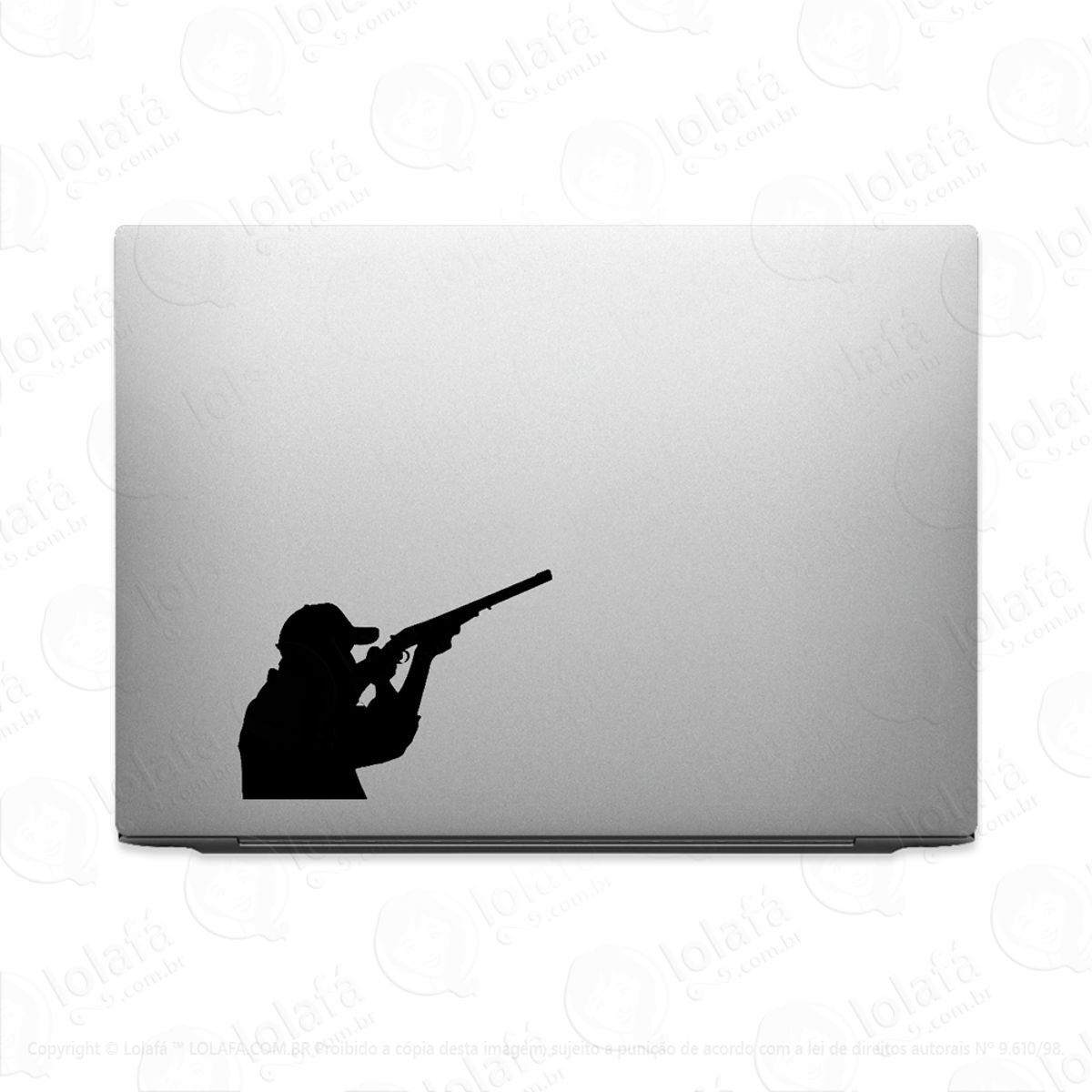 Adesivo Para Notebook Esporte Tiro Ao Prato Mod:2167