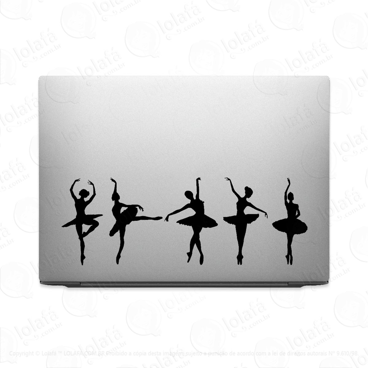 Adesivo Tablet Notebook Pc Bailarinas Dança Ballet E Arte Mod:2170