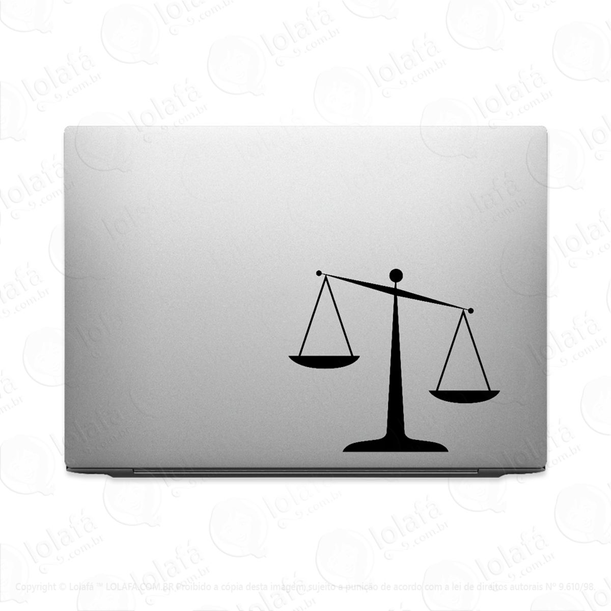 Adesivo Para Notebook Balança De Pratos Mod:2173