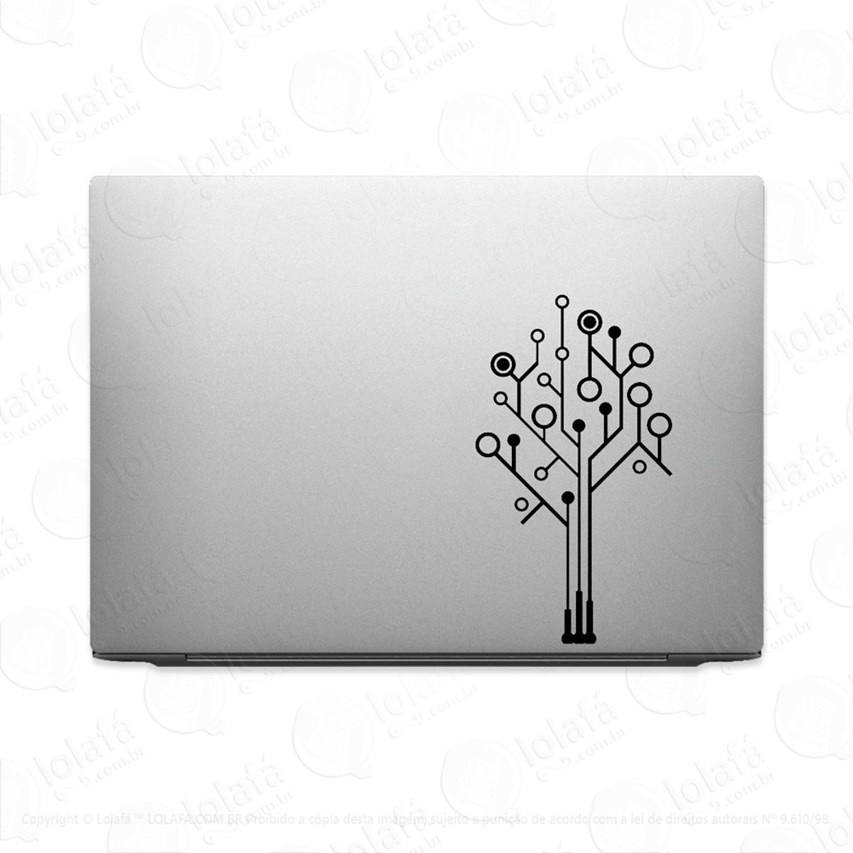 Adesivo Tablet Notebook Pc Placa Circuito Integrado Árvore Mod:2192