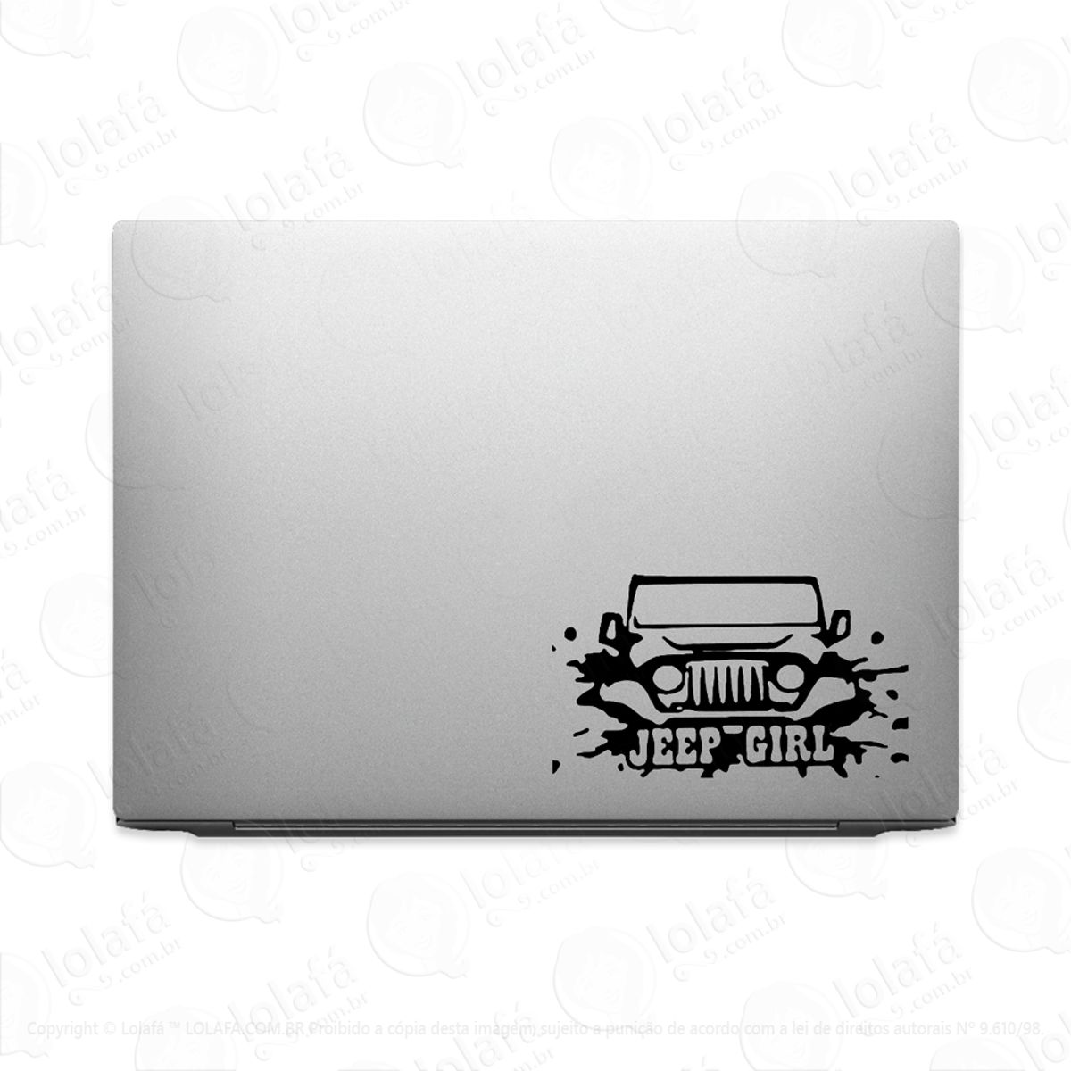 Adesivo Para Notebook Jeep Girl Mod:2200