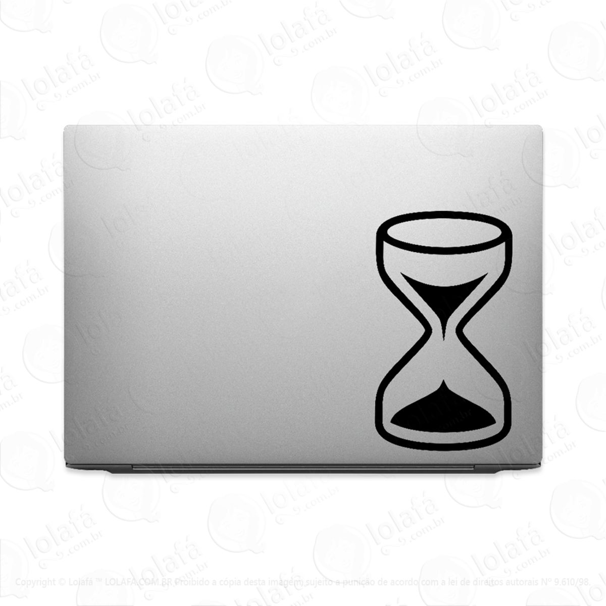 Adesivo Para Notebook Ampulheta Relógio De Areia Mod:2203