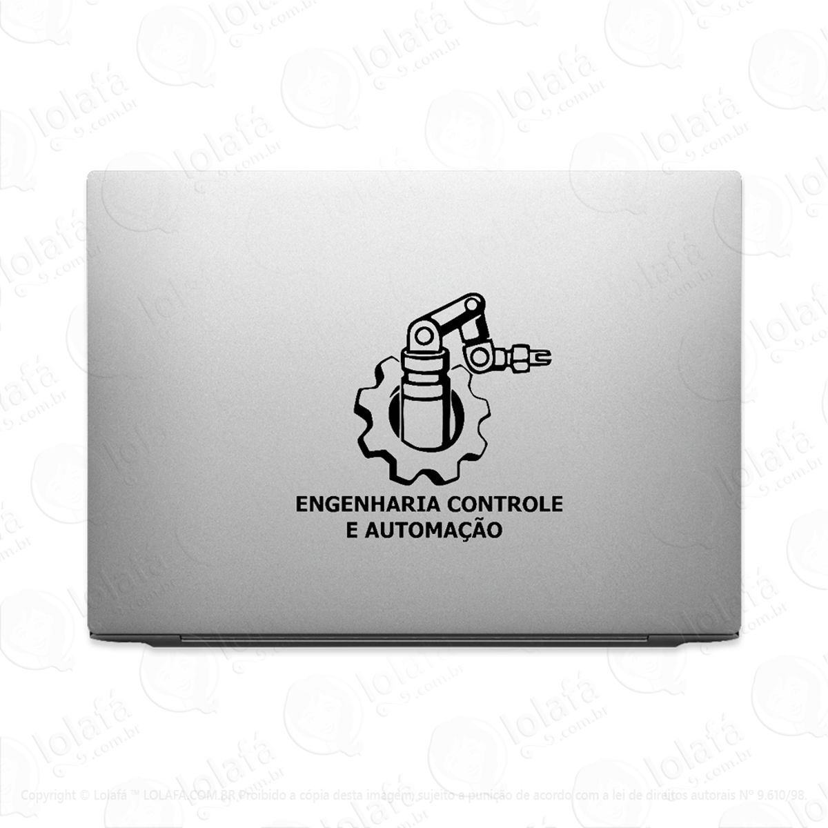 Adesivo Notebook Curso Engenharia Controle E Automação Mod:2212