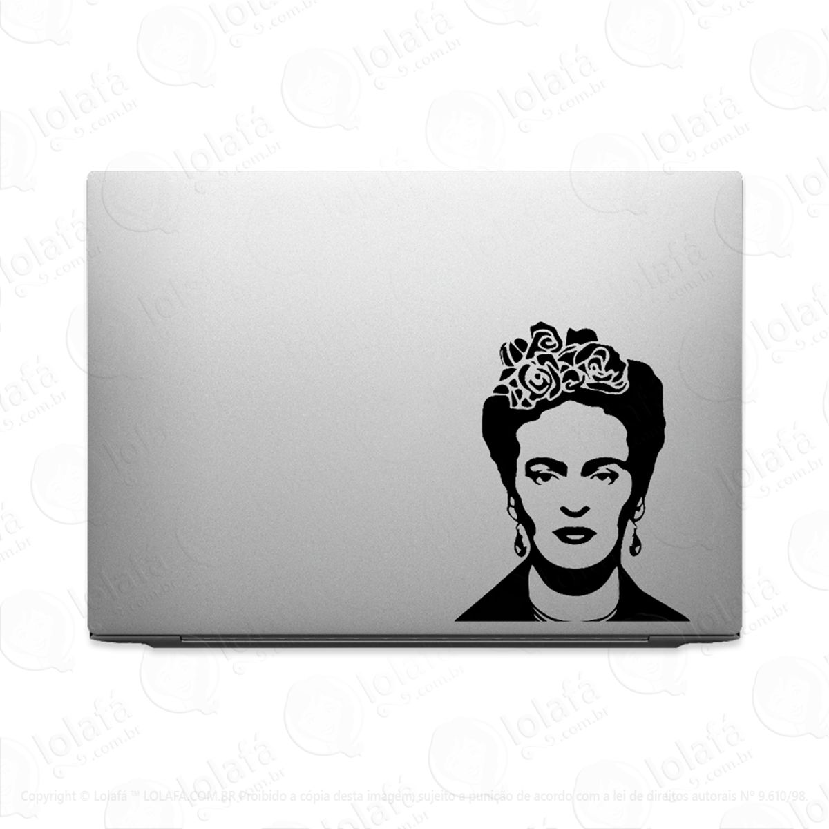 Adesivo Para Notebook Frida Kahlo Pintora Mod:2217