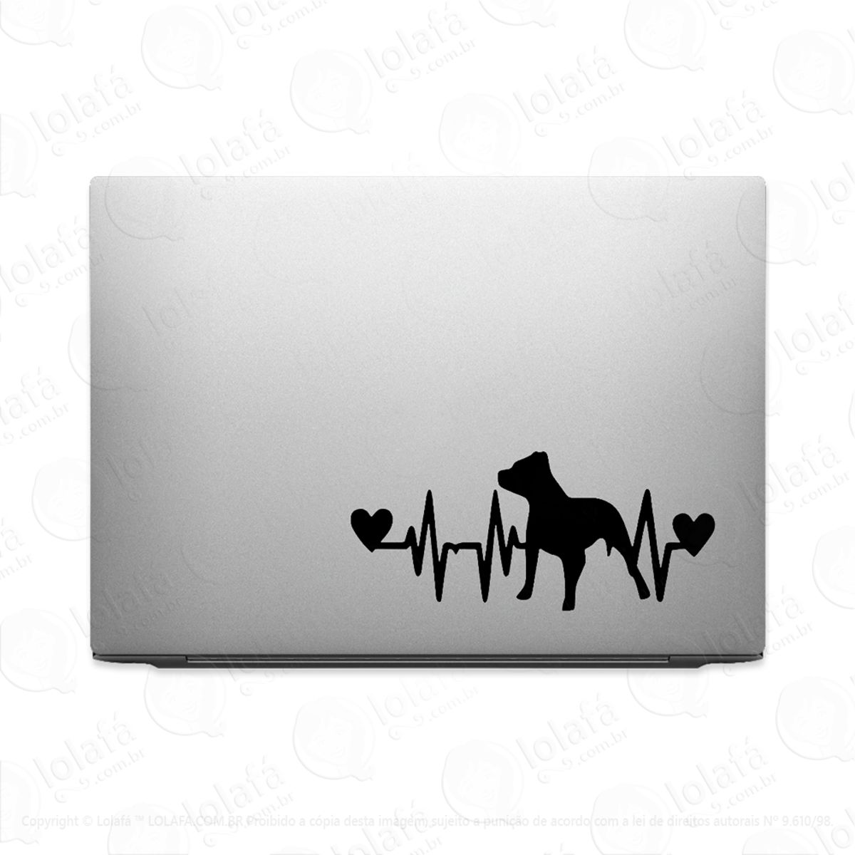 Adesivo Tablet Notebook Pc Amor Por Pit Bull Mod:2218