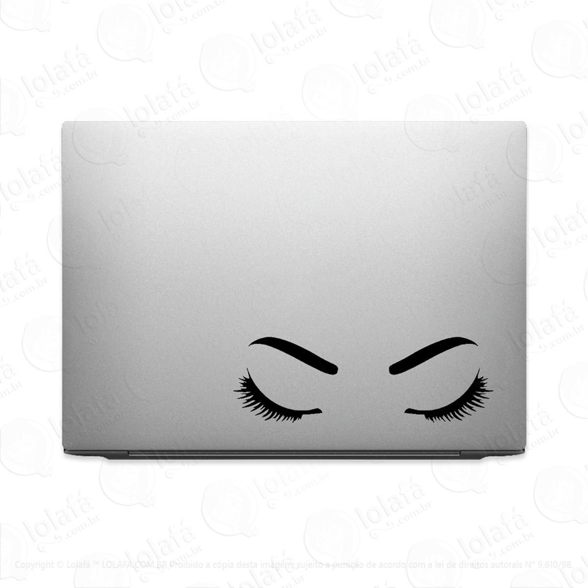 Adesivo Para Notebook Beleza Sobrancelha Cílios Olhos Mod:2220