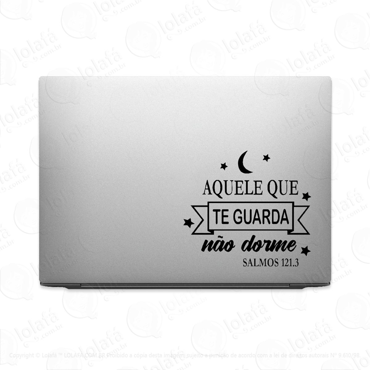 Adesivo Tablet Notebook Pc Aquele Que Te Guarda Não Dorme Mod:2230