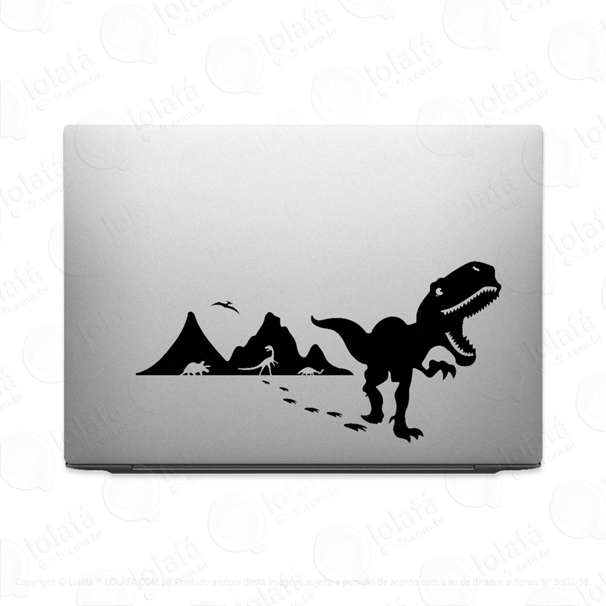 Adesivo Tablet Notebook Pc Tempo Jurássico Dos Dinossauros Mod:2232