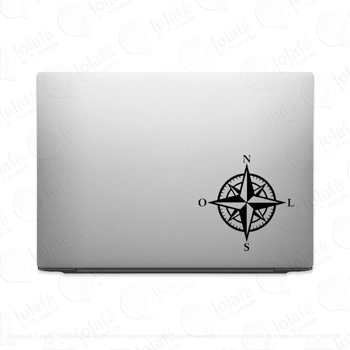 Adesivo Tablet Notebook Pc Rosa Dos Ventos Mod:2235