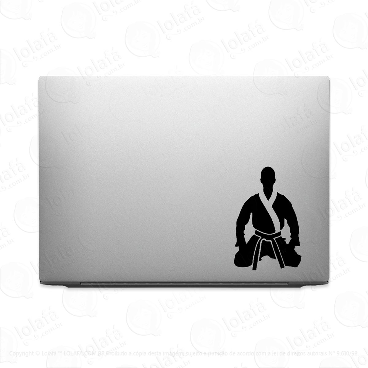 Adesivo Para Notebook Atleta De Kimono Arte Marcial Mod:2249
