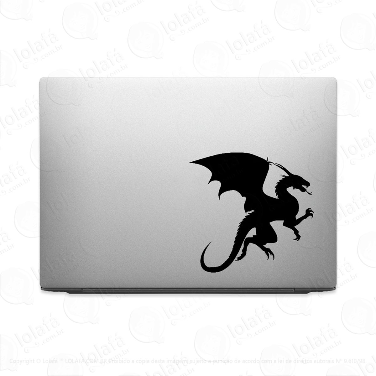 Adesivo Tablet Notebook Pc Dragão Voando Mod:2256