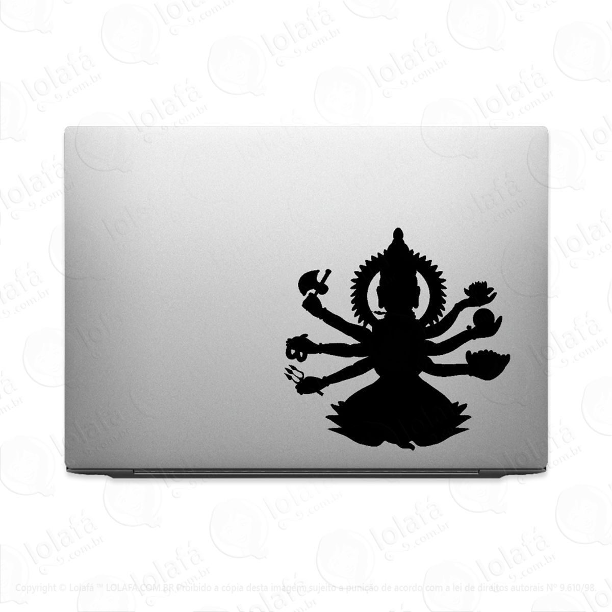 Adesivo Tablet Notebook Pc Braços Deusa Hindu Shiva Mod:2278