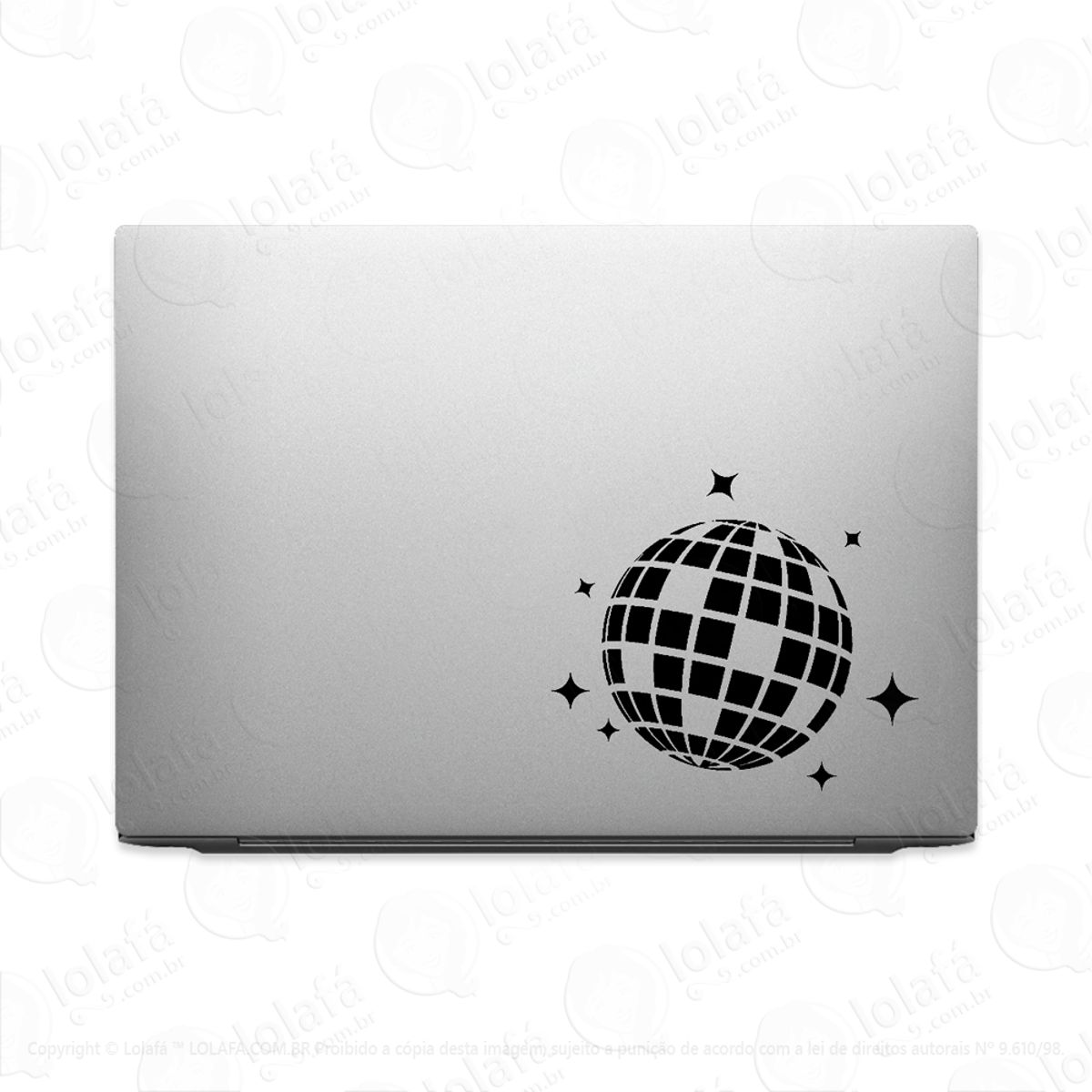 Adesivo Tablet Notebook Pc Globo Refletivo De Discoteca Mod:2280