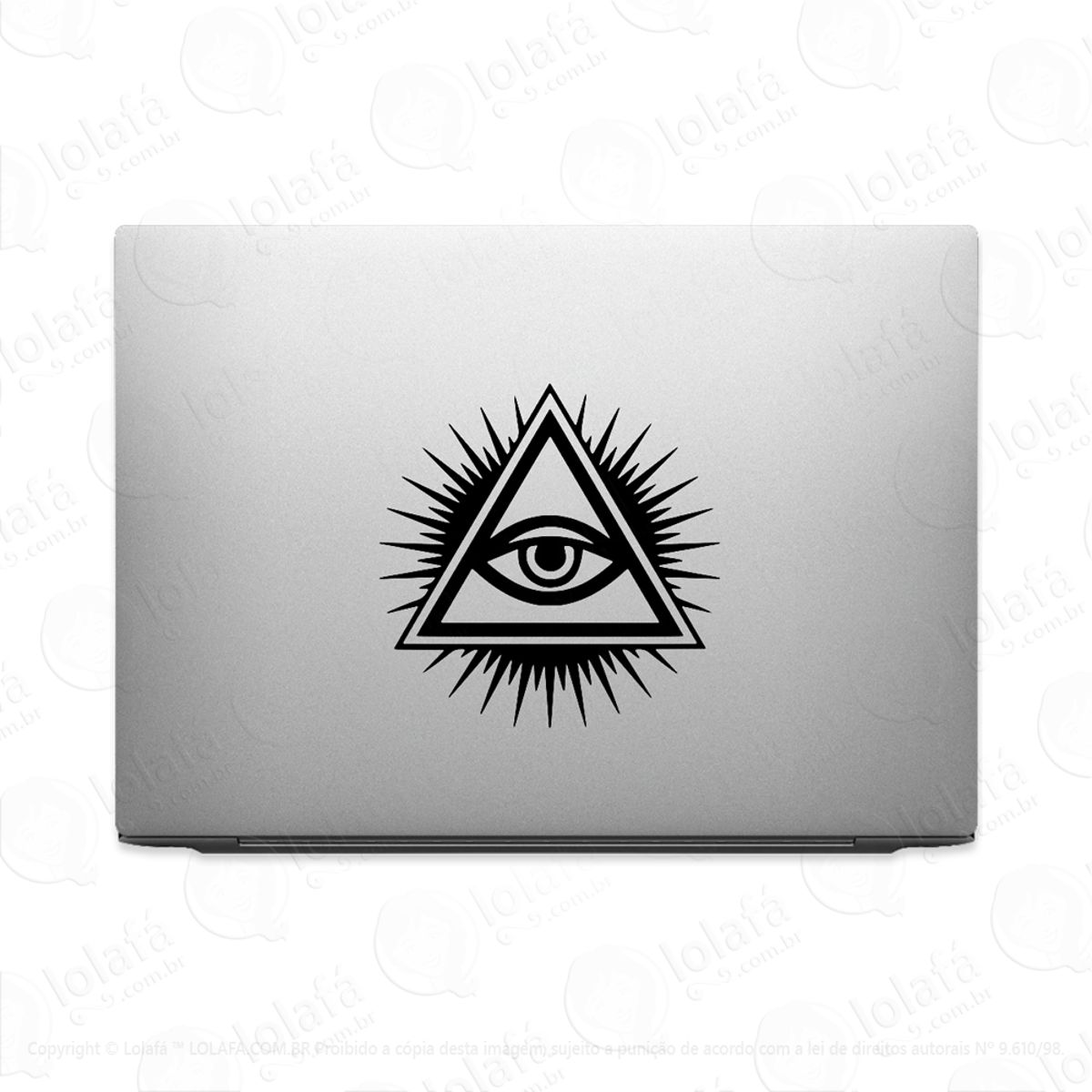 Adesivo Tablet Notebook Pc Olho Da Providência Illuminati Mod:2298