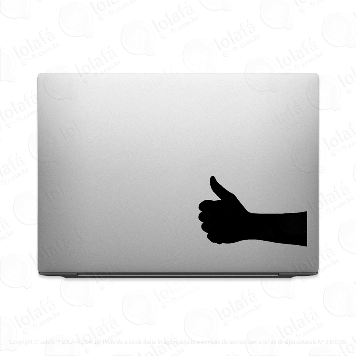 Adesivo Para Notebook Mão Fazendo Joinha Mod:2317