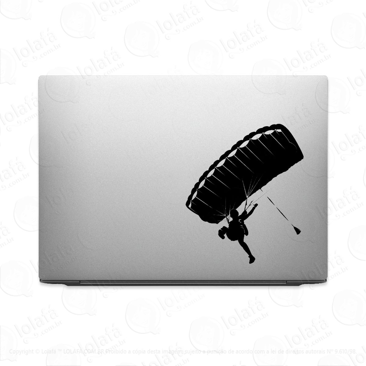 Adesivo Tablet Notebook Pc Paraquedista Saltando Paraquedas Mod:2319