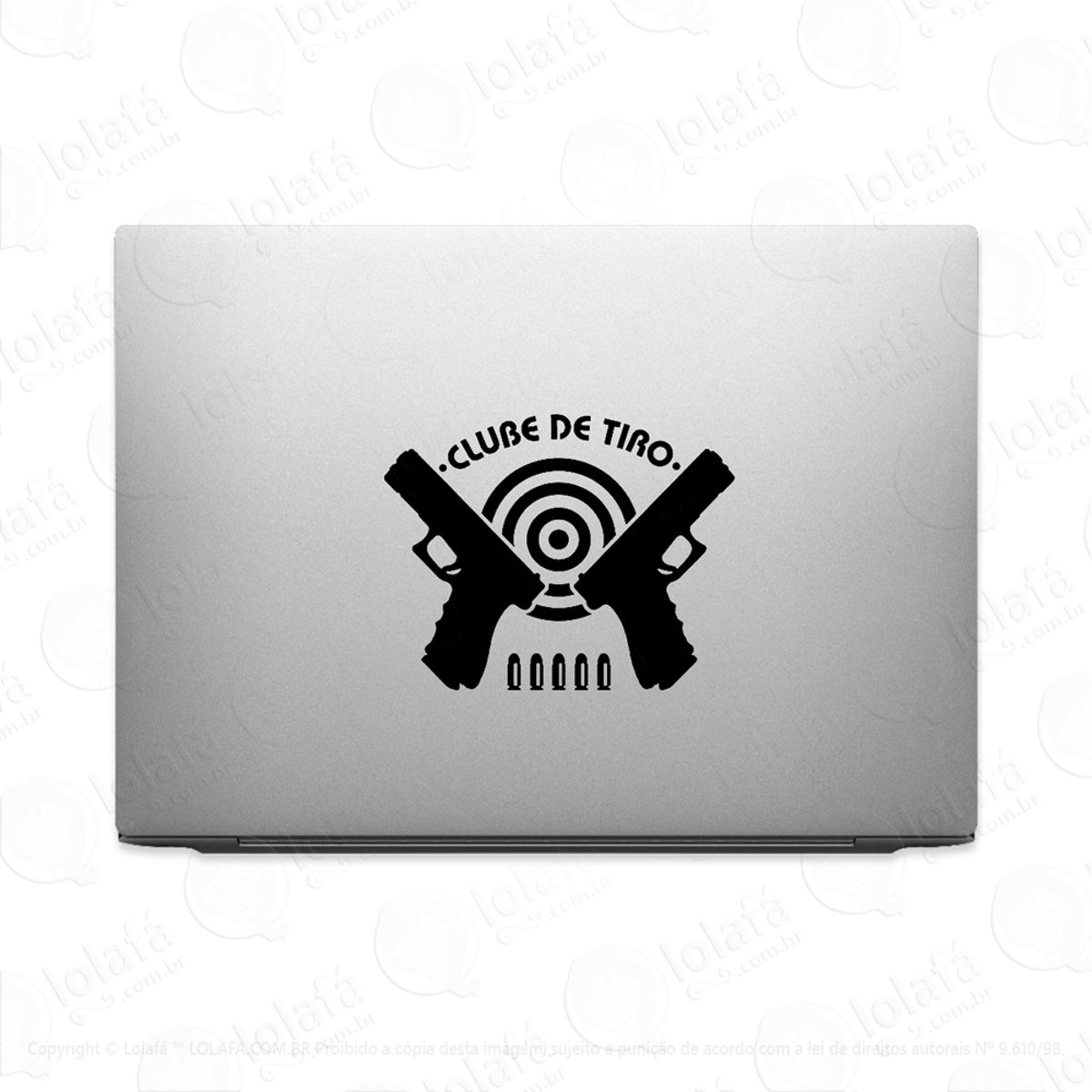 Adesivo Tablet Notebook Pc Clube De Tiro Esportivo Mod:2327