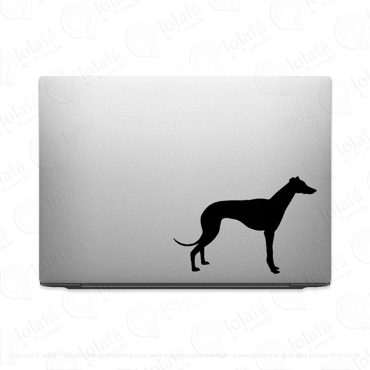 Adesivo Tablet Notebook Pc Cachorro Greyhound Galgo Mod:2368