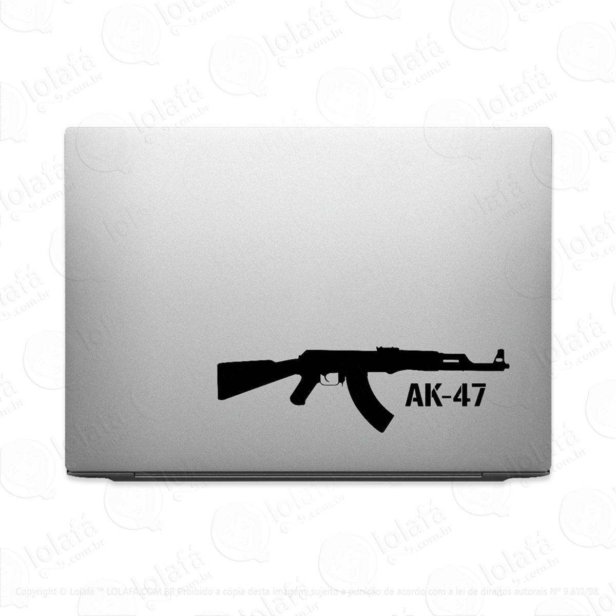 Adesivo Para Notebook Rifle Ak-47 Kalashnikov Mod:2373