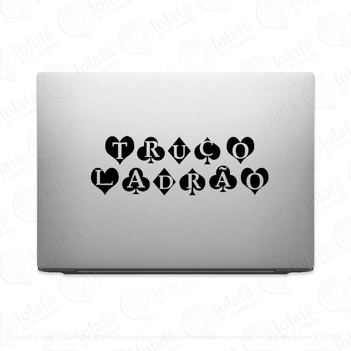 Adesivo De Notebook Truco Ladrão Naipes Baralho Mod:2376