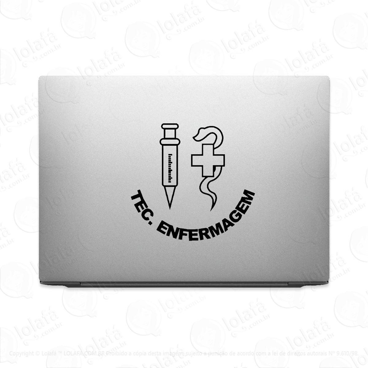Adesivo De Notebook Curso Técnico Enfermagem Mod:2398