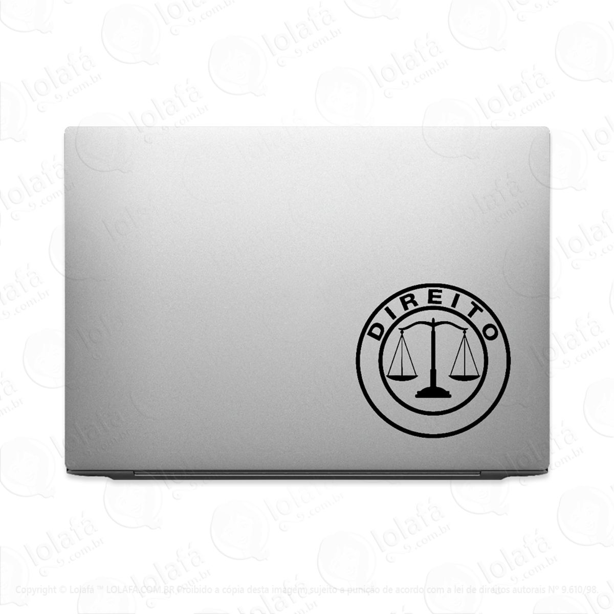 Adesivo Para Notebook Curso Direito Mod:2403