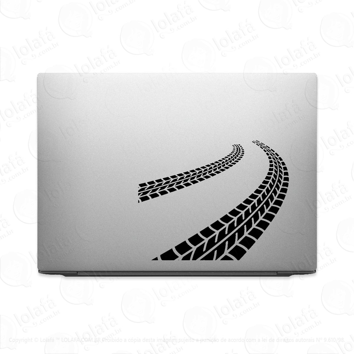 Adesivo Para Notebook Marca De Pneus Na Estrada Mod:2404