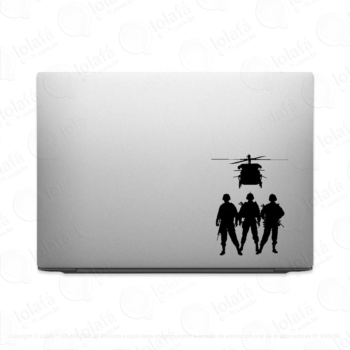 Adesivo Para Notebook Soldados Exército Mod:2436