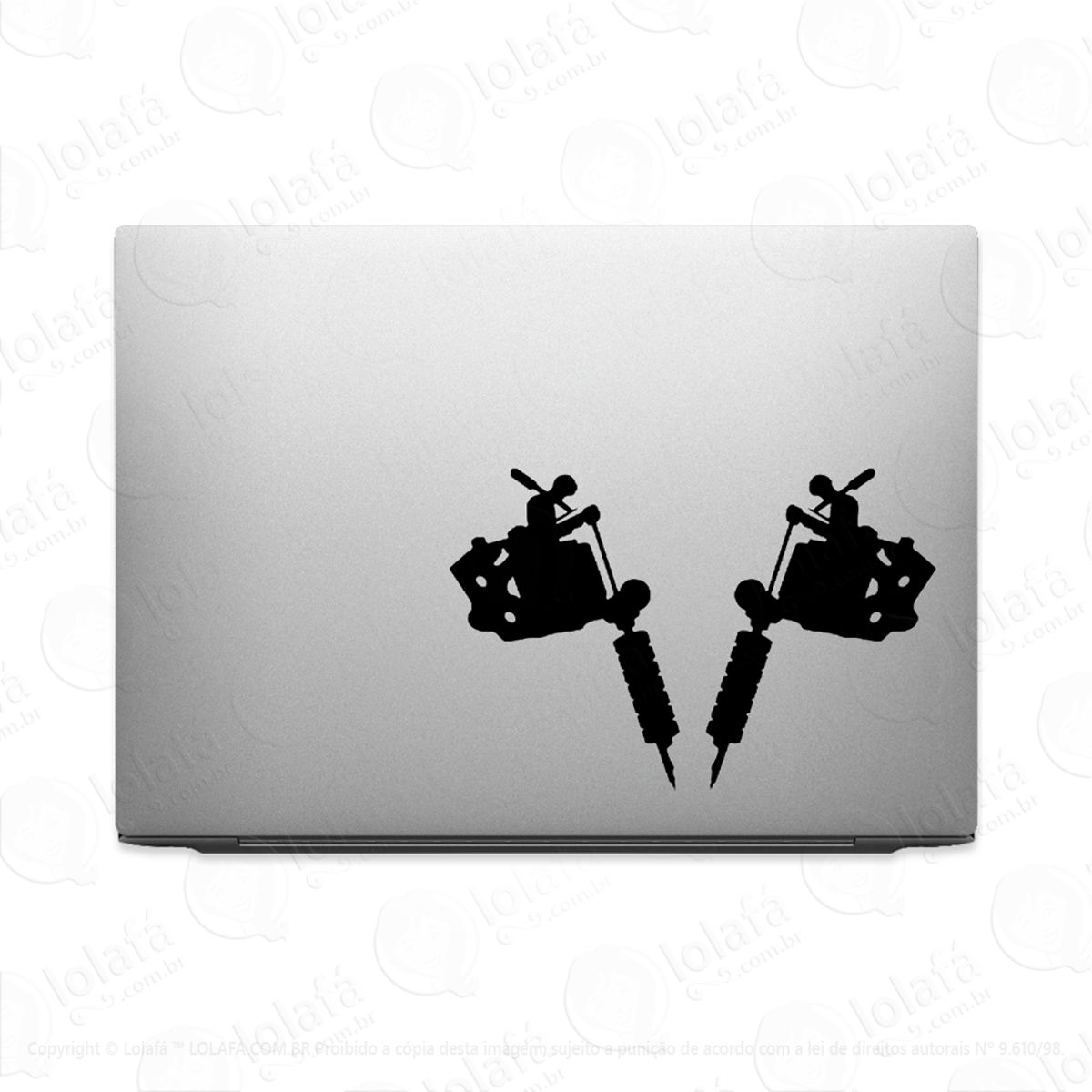 Adesivo Para Notebook Tatuagem Máquina De Tattoo Mod:2449