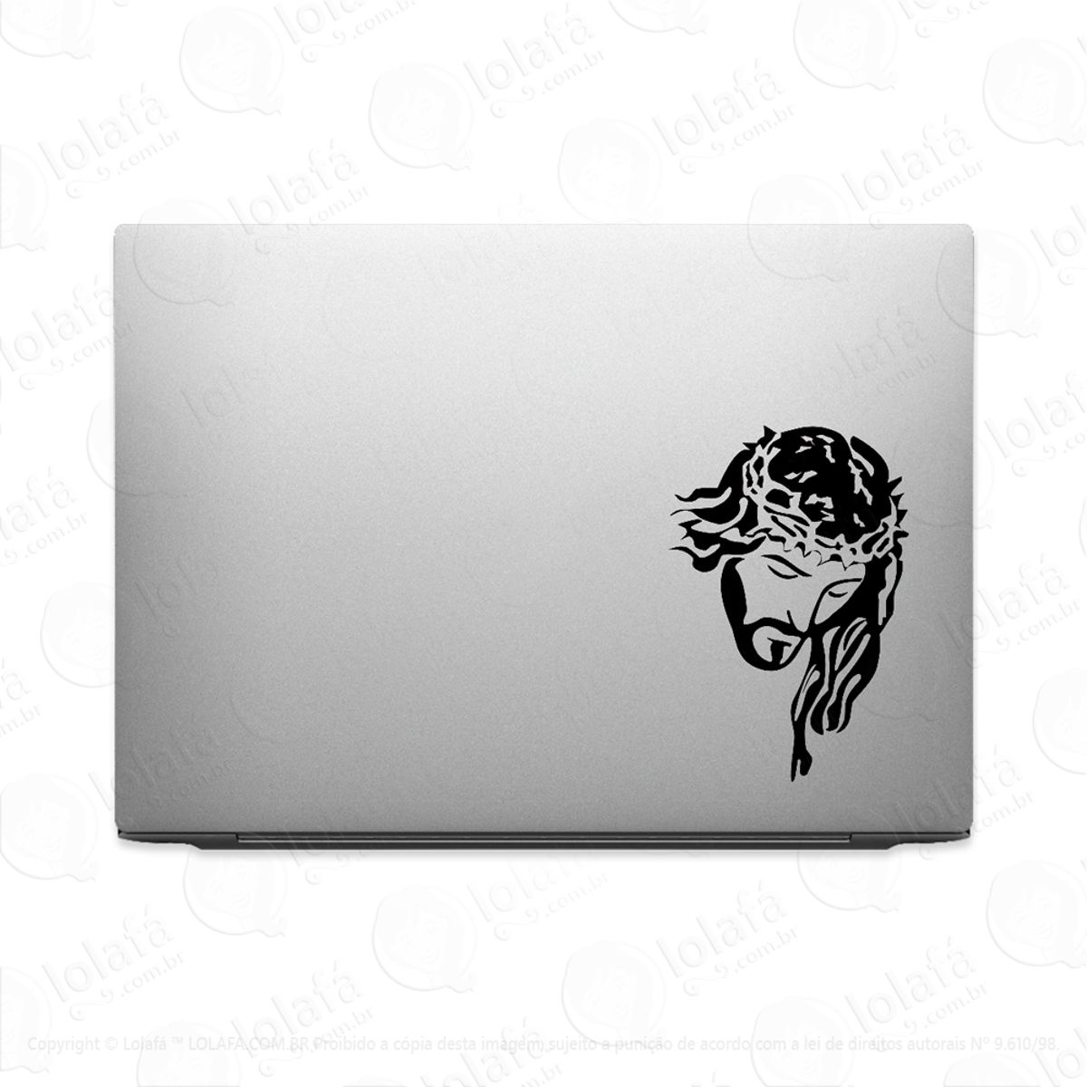 Adesivo Para Notebook Jesus Cristo Rosto Mod:2472