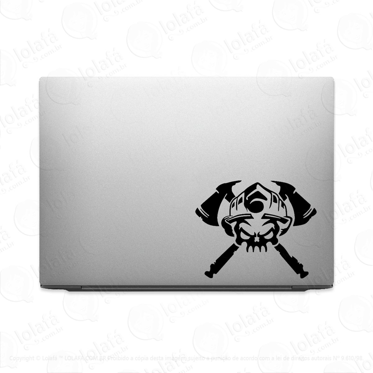 Adesivo Tablet Notebook Bombeiro Machados Militar Macbook Mod:2476