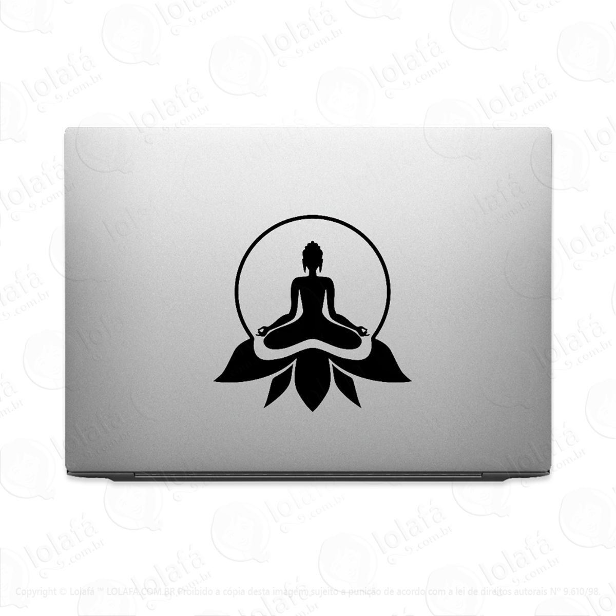 Adesivo Tablet Notebook Budismo Mantra Meditação Macbook Mod:2479