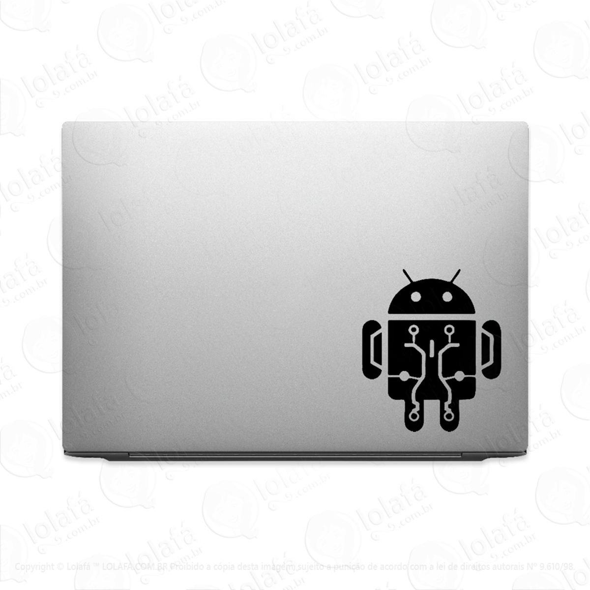 Adesivo Para Notebook Programação Android Robo Google Mod:2483