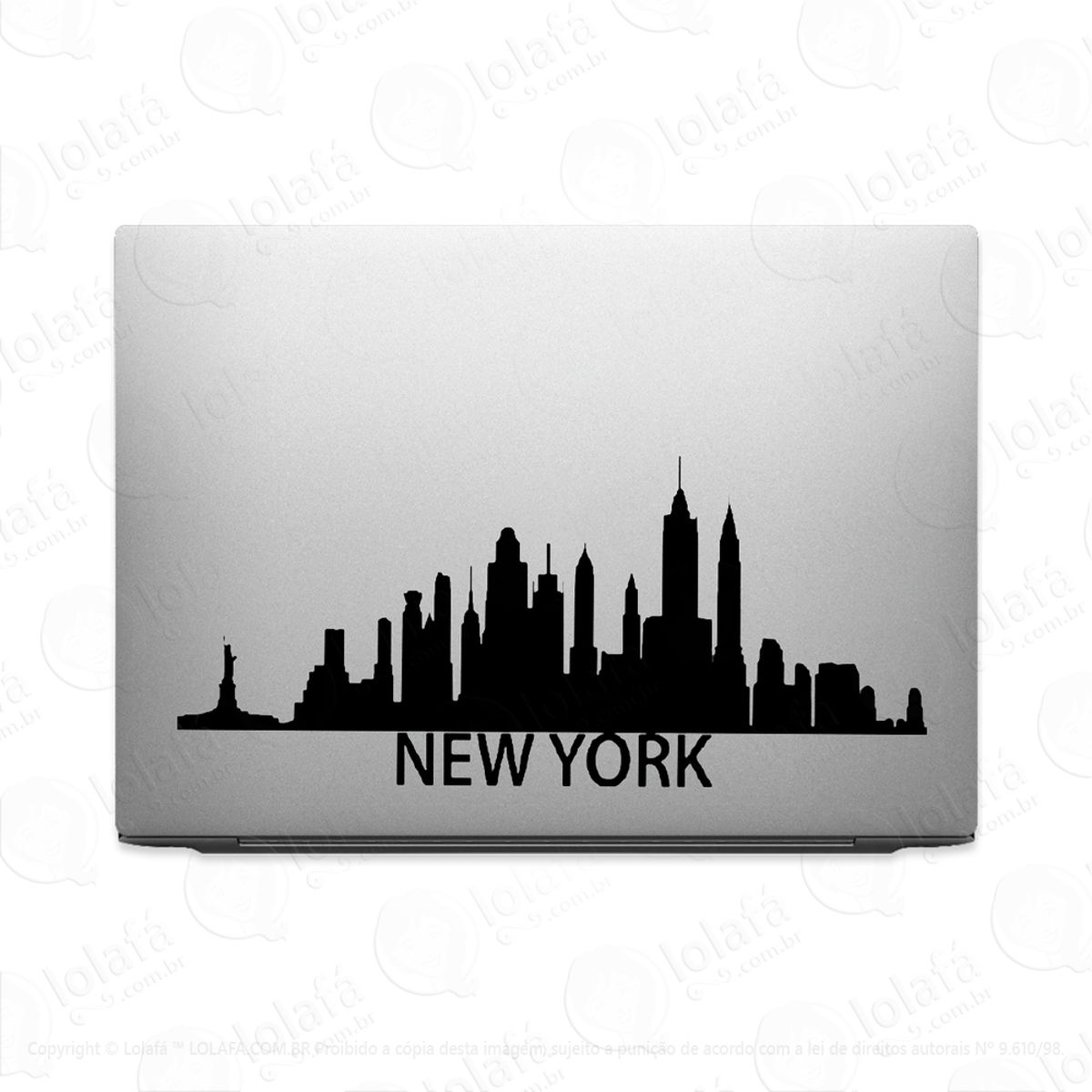 Adesivo Tablet Notebook Nova York Cidade New York City Usa Mod:2485