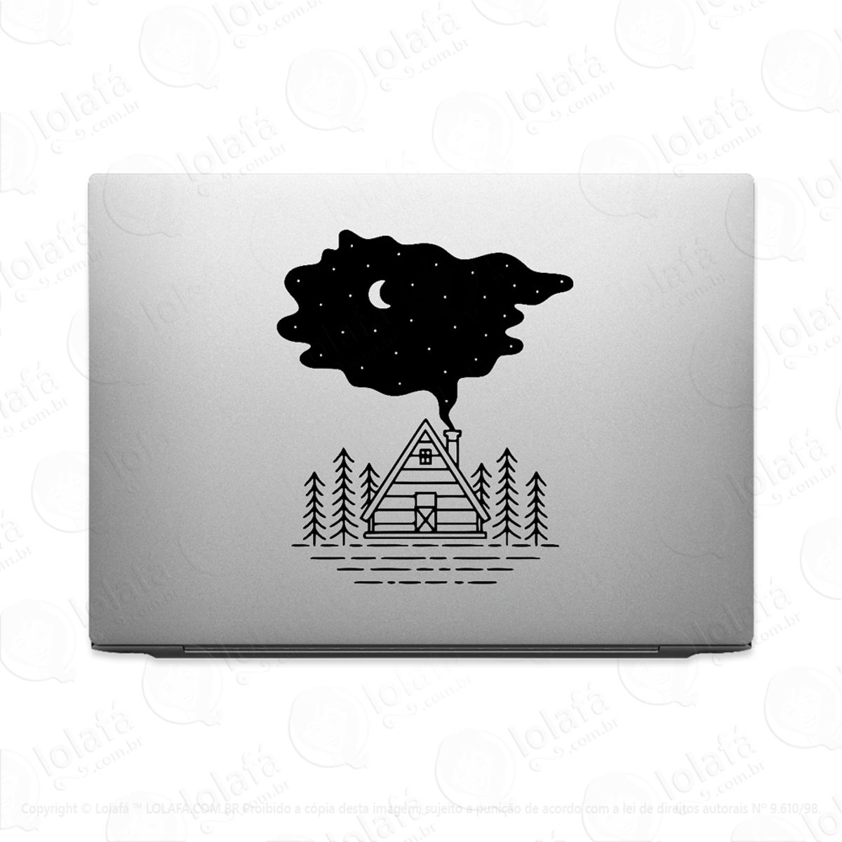 Adesivo Para Notebook Cabana No Céu Noturno Mod:2512