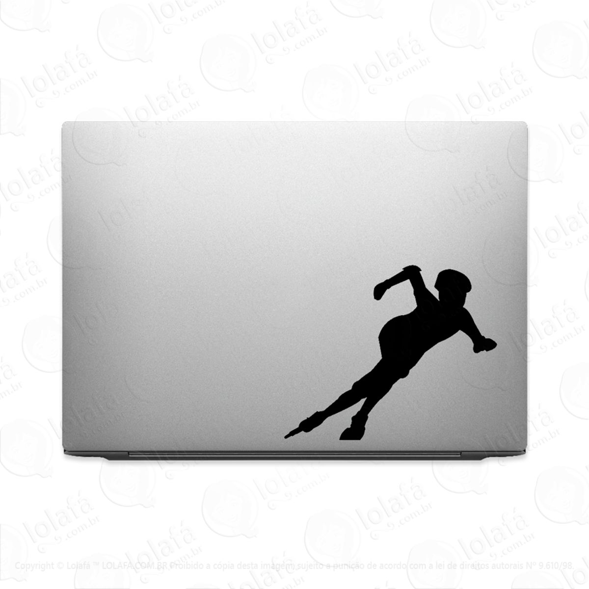 Adesivo Para Notebook Patinador Patins Roller Mod:2517