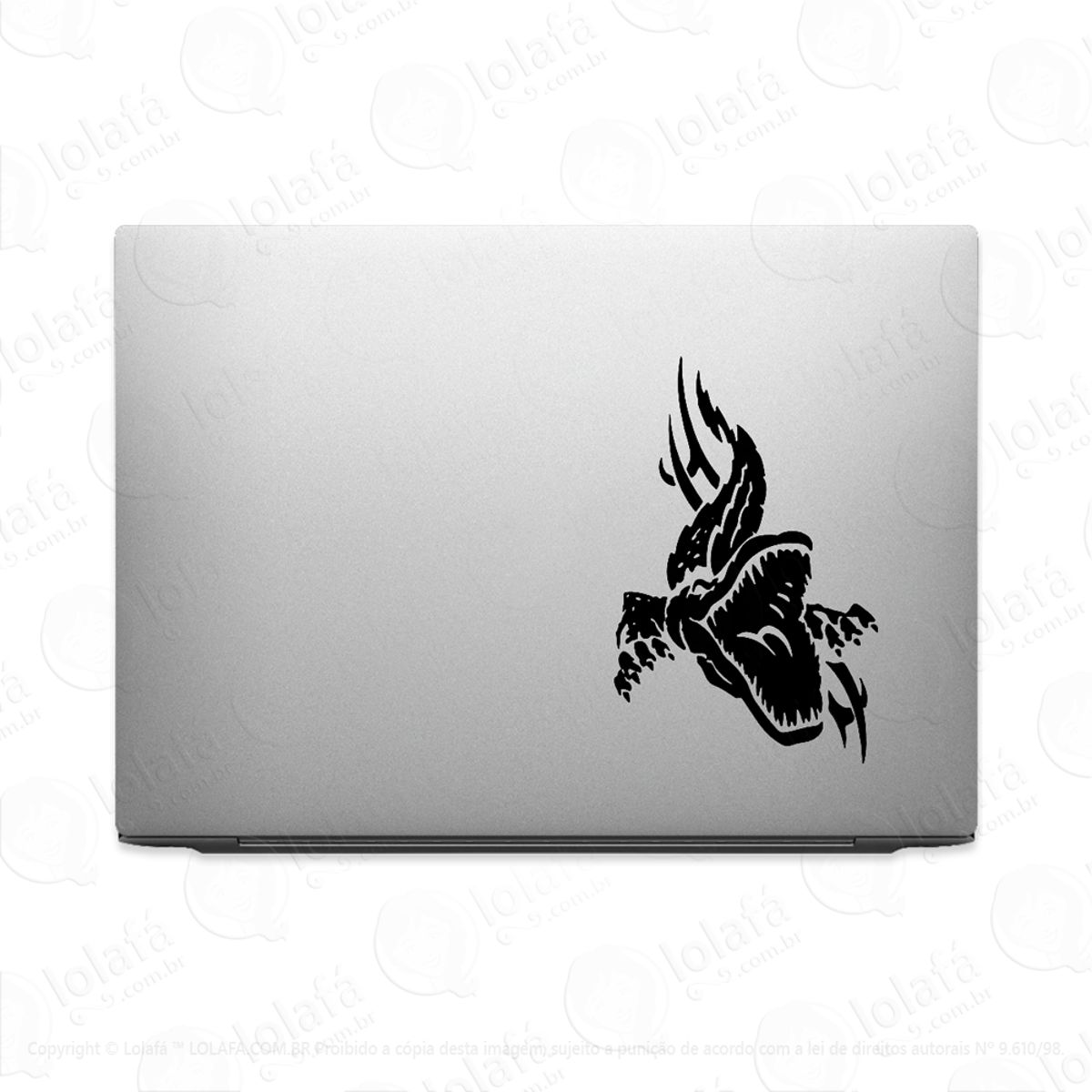 Adesivo Tablet Notebook Pc Jacaré Crocodilo Aligátor Mod:2528