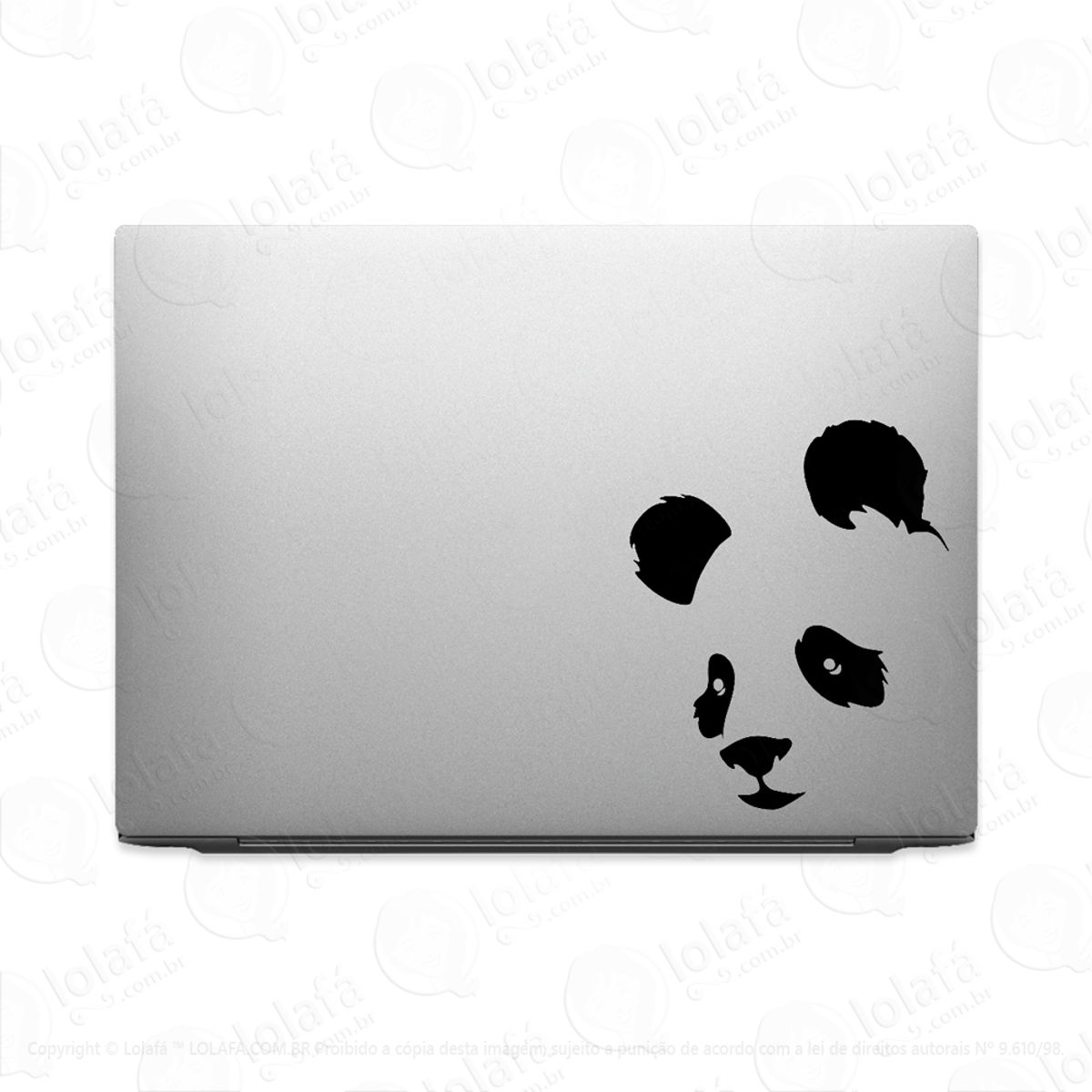 Adesivo Tablet Notebook Pc Rosto Urso Panda Mod:2534