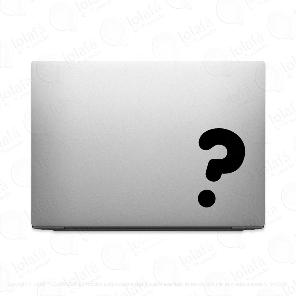Adesivo Para Notebook Ponto De Interrogação Mod:2570