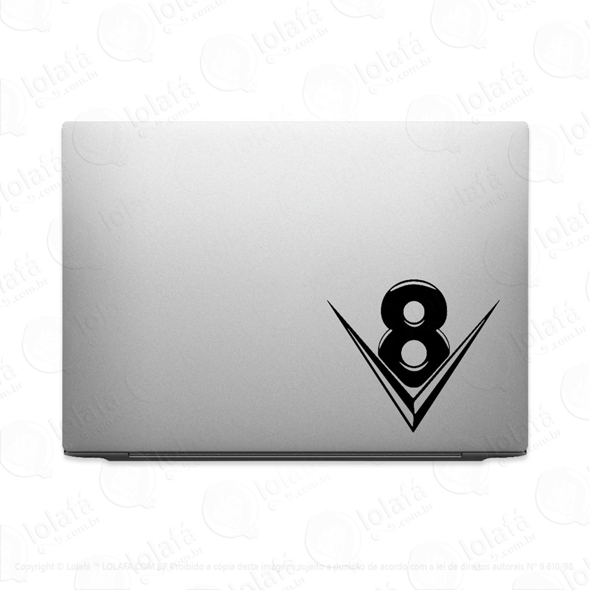 Adesivo De Notebook V8 Hot Rod Mod:2576