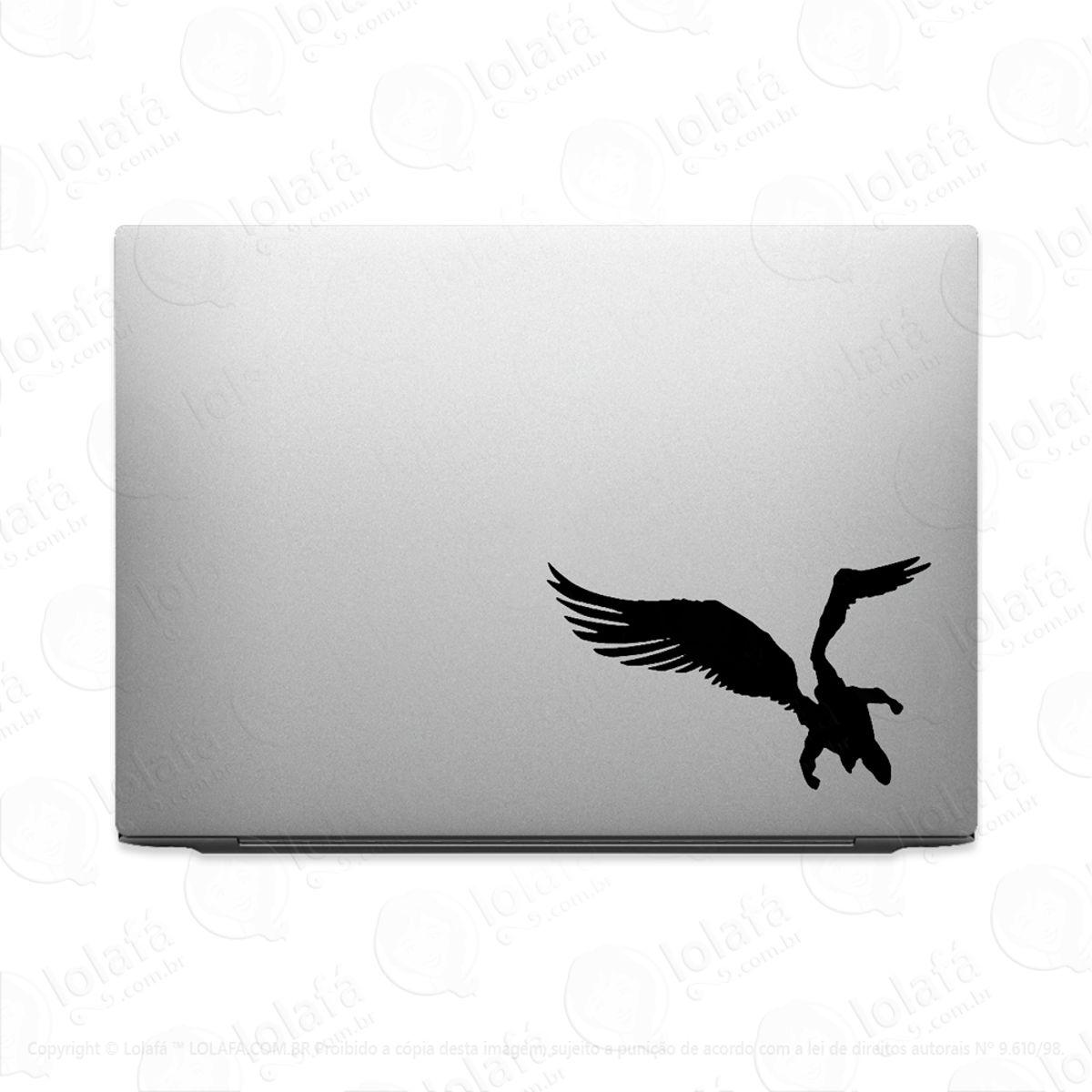 Adesivo Para Notebook Anjo Alado Voando Mod:2579