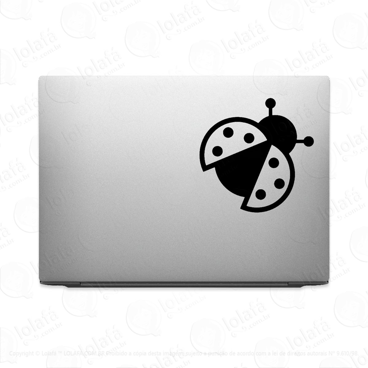 Adesivo Tablet Notebook Pc Joaninha Voando Mod:2594