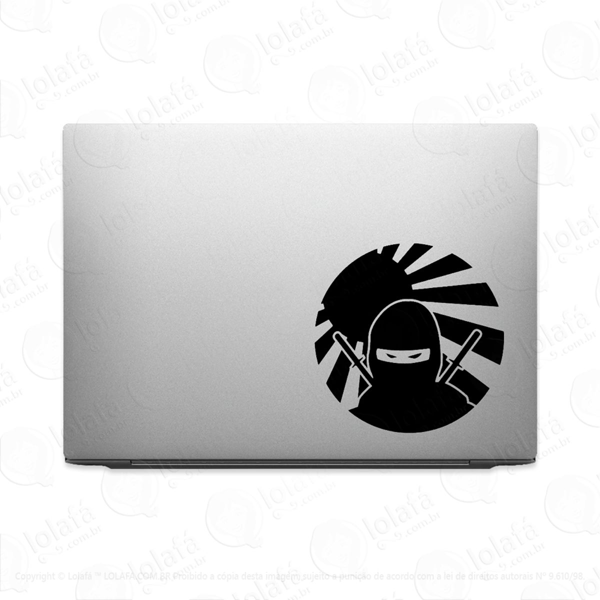 Adesivo Para Notebook Jdm Ninja Japones Sol Nascente Mod:2600