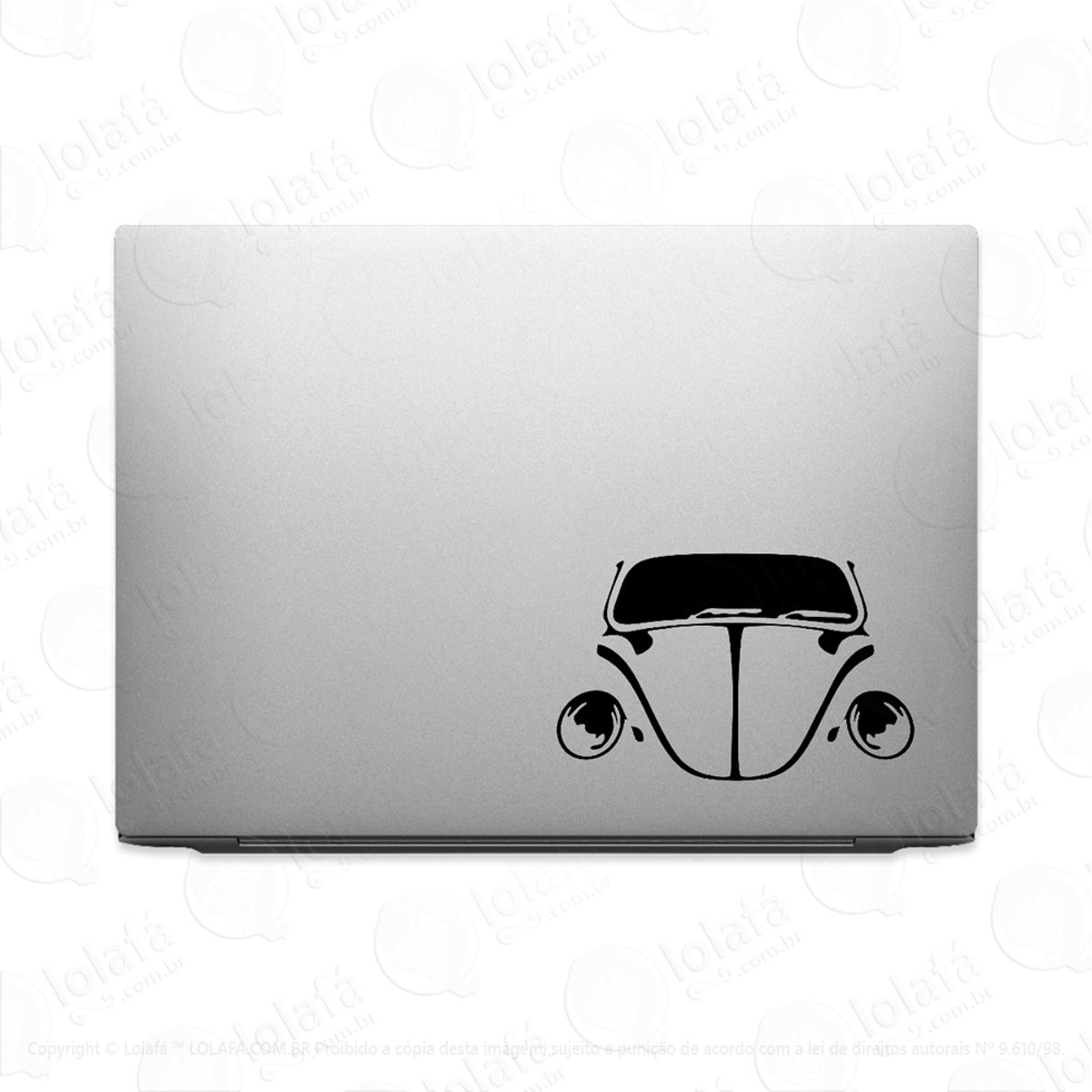 Adesivo Para Notebook Frente Fusca Clássico Mod:2603