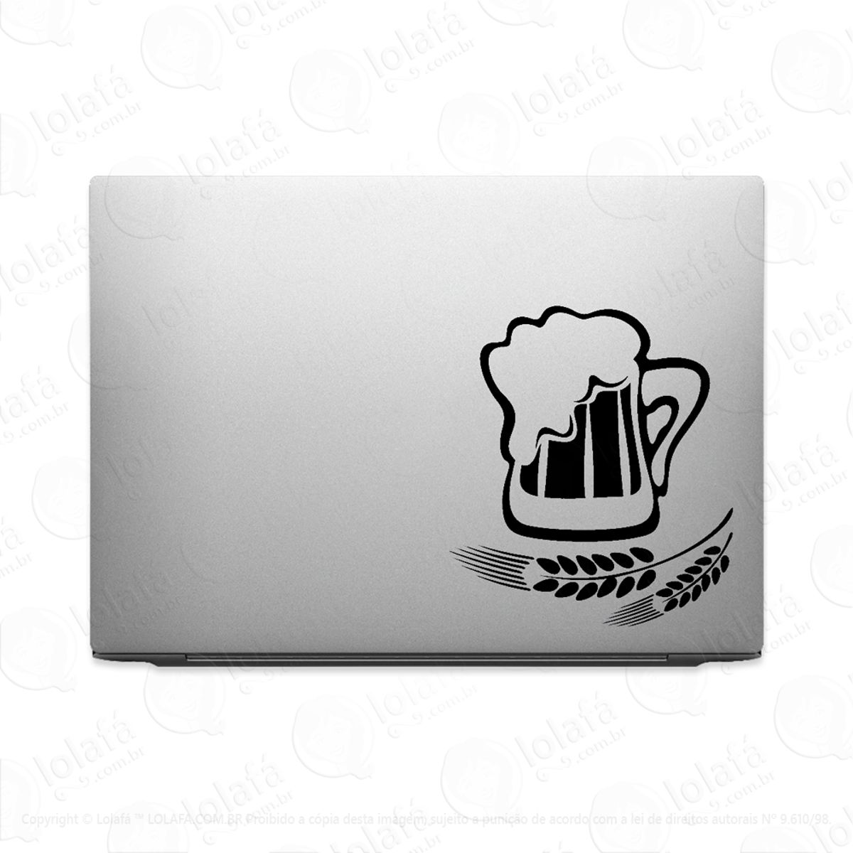 Adesivo Para Notebook Caneca Cerveja De Trigo Alemã Mod:2609
